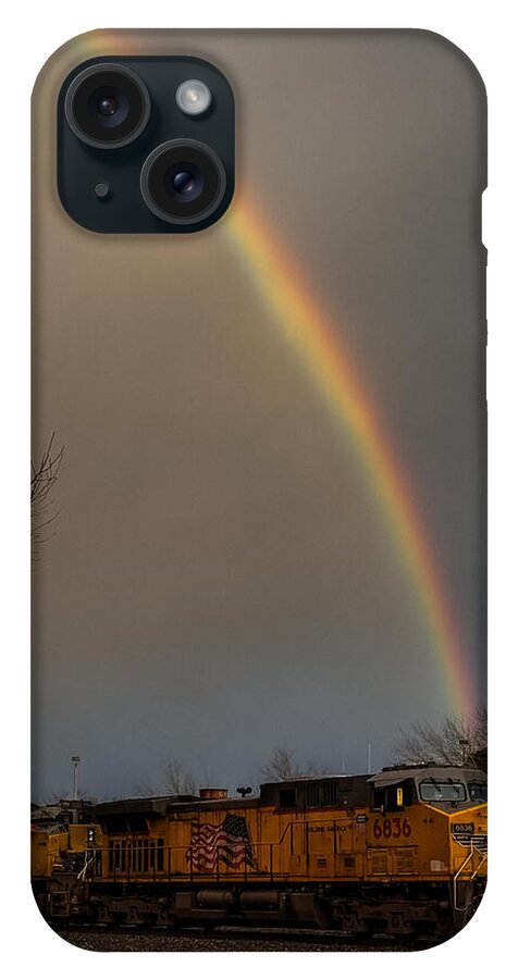 Train at the end of the rainbow - Phone Case