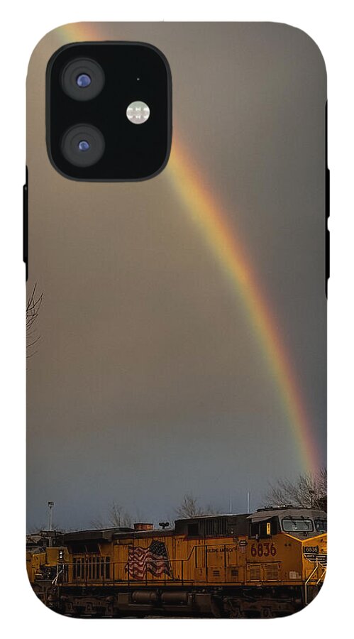 Train at the end of the rainbow - Phone Case