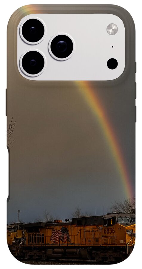 Train at the end of the rainbow - Phone Case