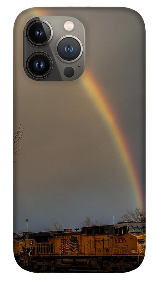 Train at the end of the rainbow - Phone Case