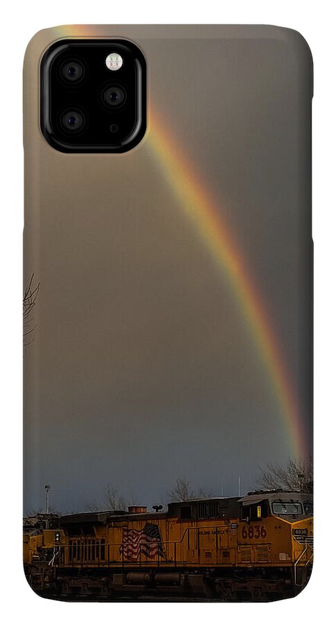 Train at the end of the rainbow - Phone Case