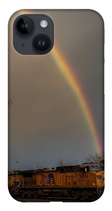Train at the end of the rainbow - Phone Case