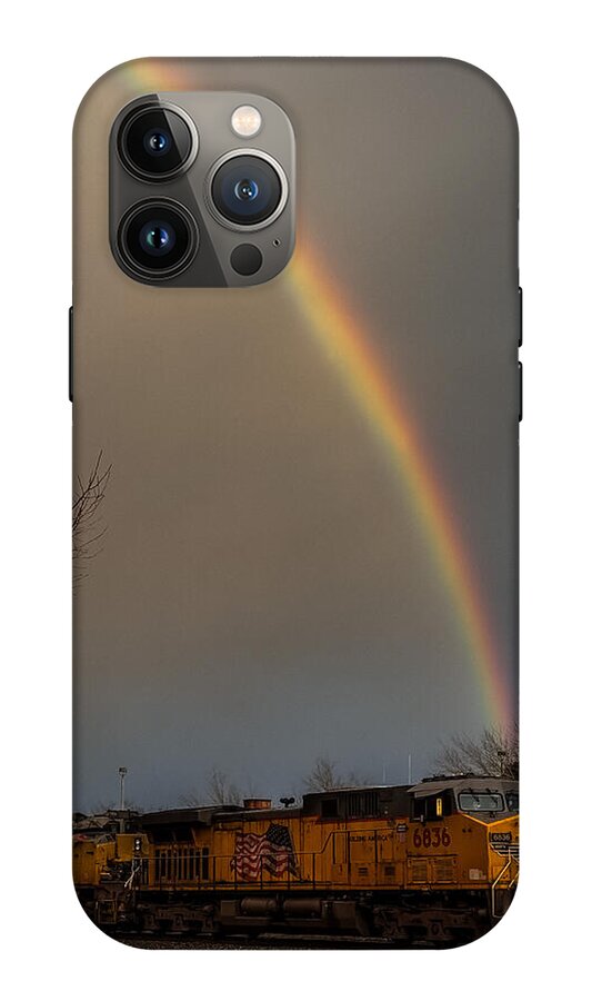 Train at the end of the rainbow - Phone Case