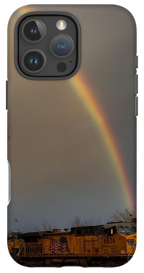 Train at the end of the rainbow - Phone Case