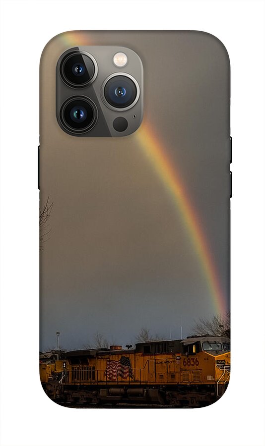Train at the end of the rainbow - Phone Case