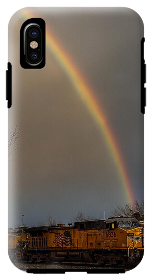 Train at the end of the rainbow - Phone Case