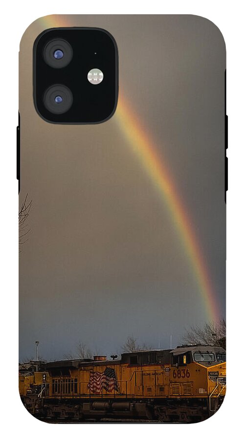 Train at the end of the rainbow - Phone Case