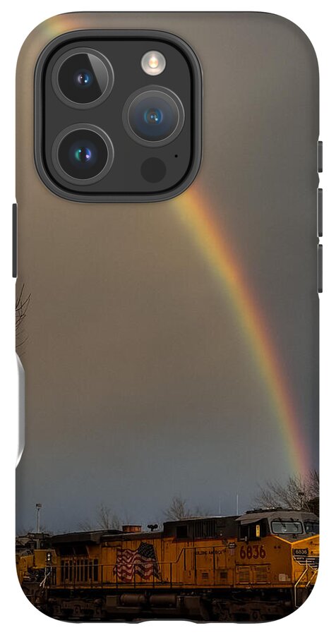 Train at the end of the rainbow - Phone Case
