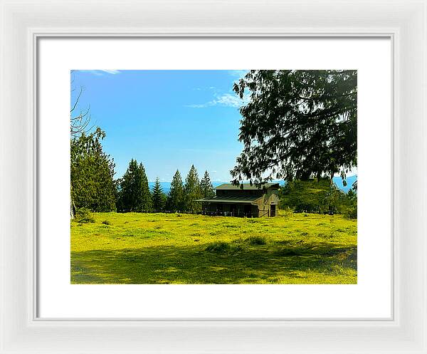 Valley view - Framed Print