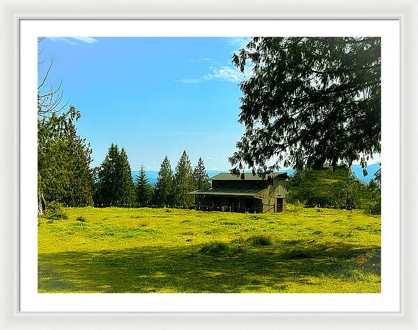 Valley view - Framed Print