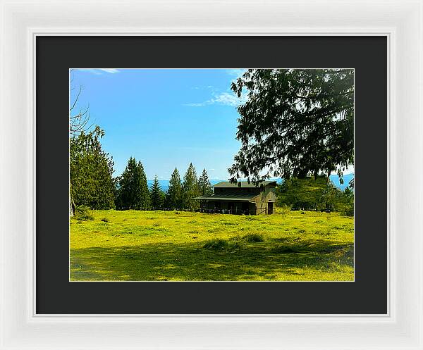 Valley view - Framed Print