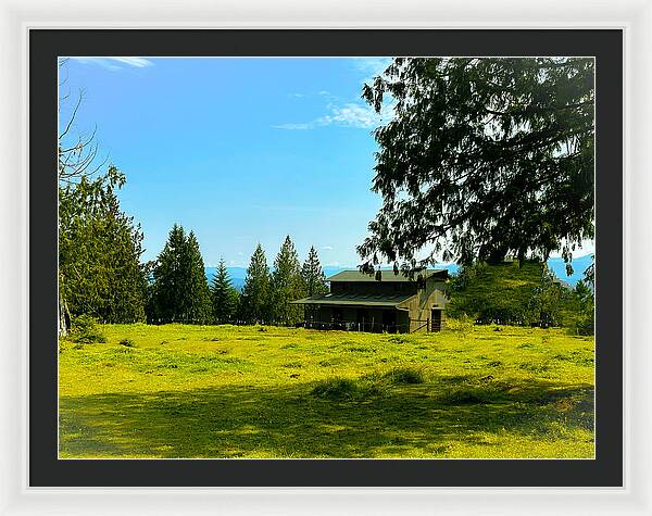 Valley view - Framed Print