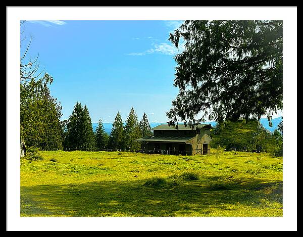 Valley view - Framed Print