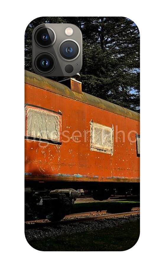 Vintage Train under Blue Sky - Phone Case