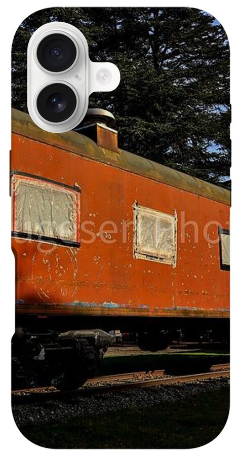 Vintage Train under Blue Sky - Phone Case
