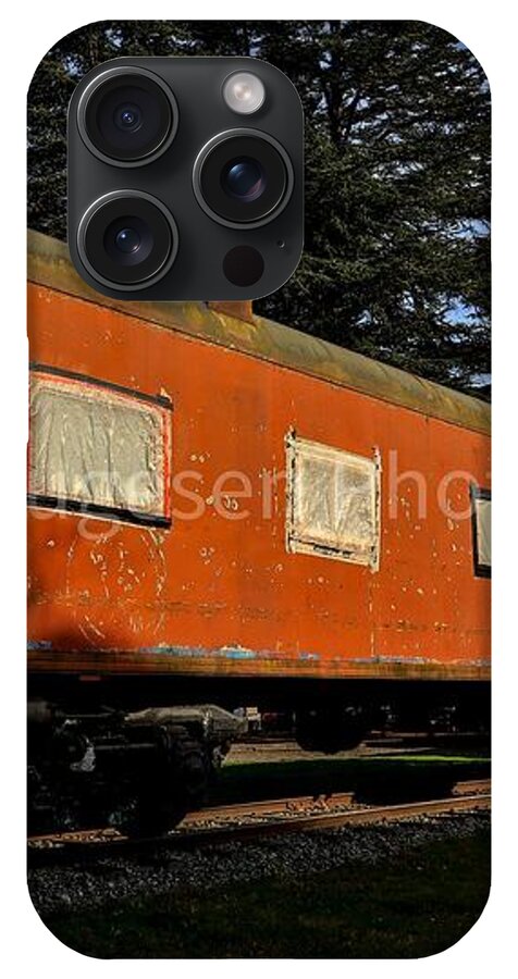 Vintage Train under Blue Sky - Phone Case