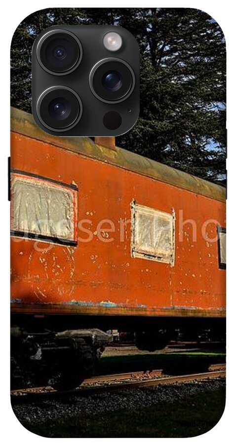 Vintage Train under Blue Sky - Phone Case
