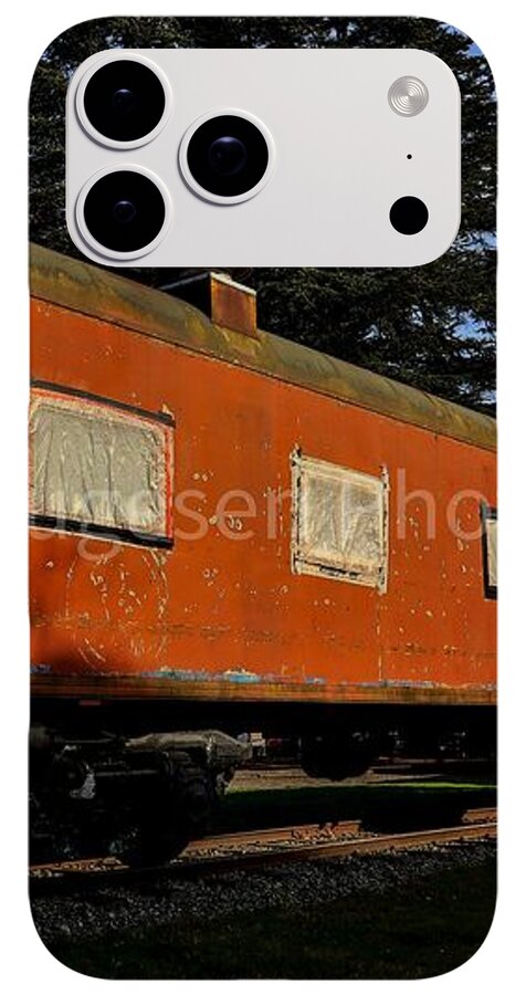 Vintage Train under Blue Sky - Phone Case
