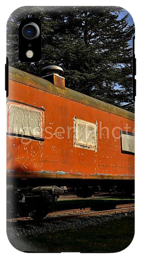 Vintage Train under Blue Sky - Phone Case