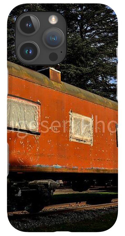 Vintage Train under Blue Sky - Phone Case