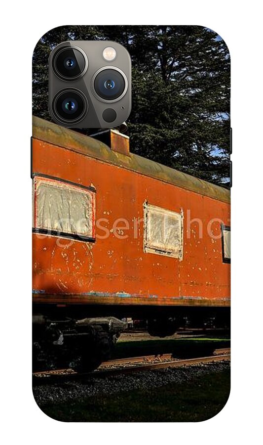 Vintage Train under Blue Sky - Phone Case