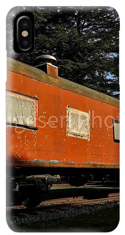 Vintage Train under Blue Sky - Phone Case