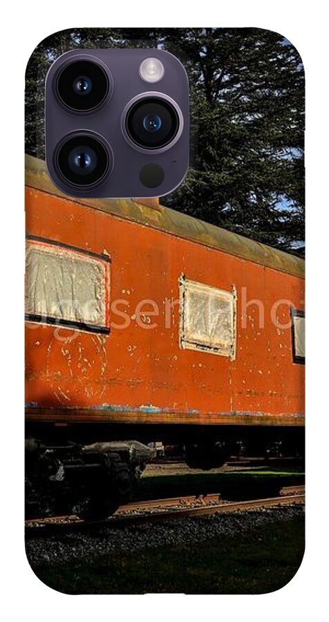 Vintage Train under Blue Sky - Phone Case