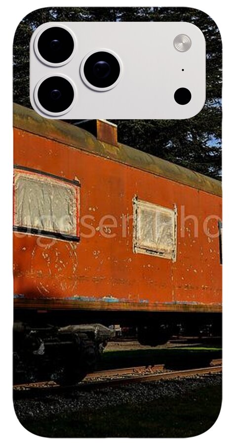 Vintage Train under Blue Sky - Phone Case