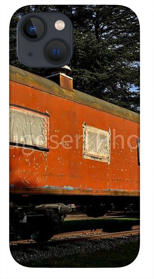 Vintage Train under Blue Sky - Phone Case