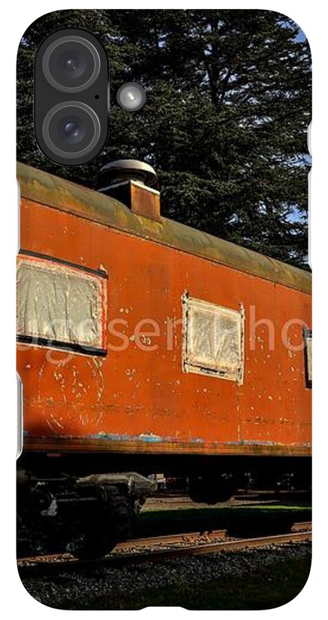Vintage Train under Blue Sky - Phone Case