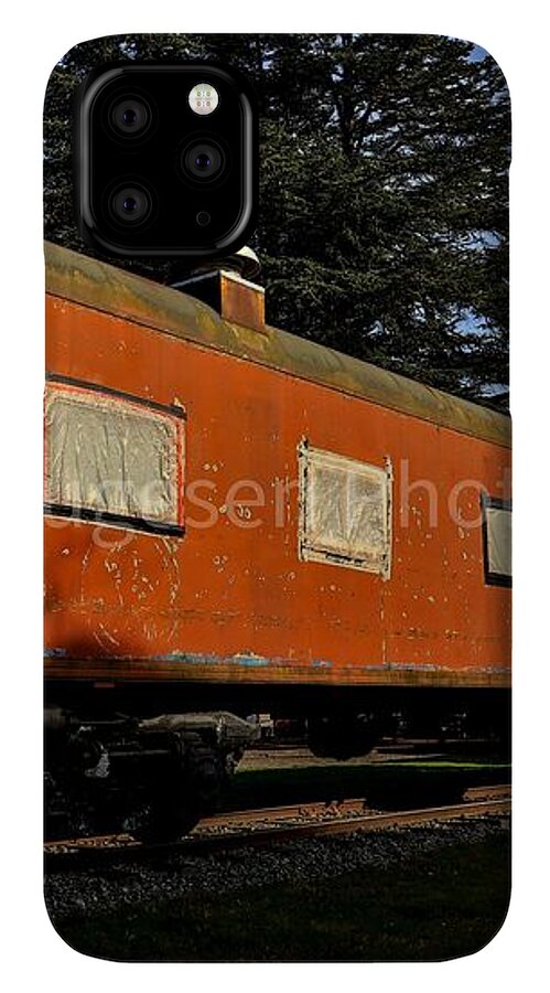 Vintage Train under Blue Sky - Phone Case