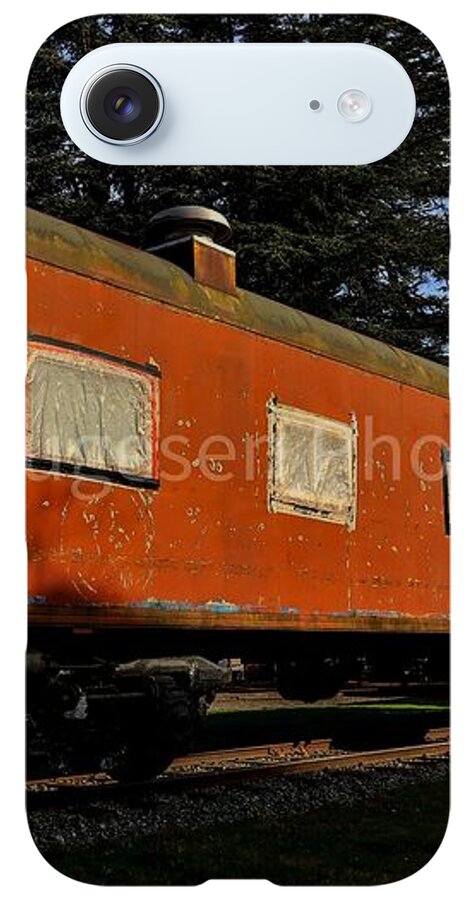 Vintage Train under Blue Sky - Phone Case