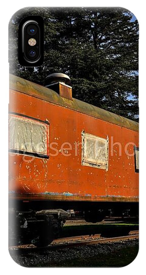 Vintage Train under Blue Sky - Phone Case