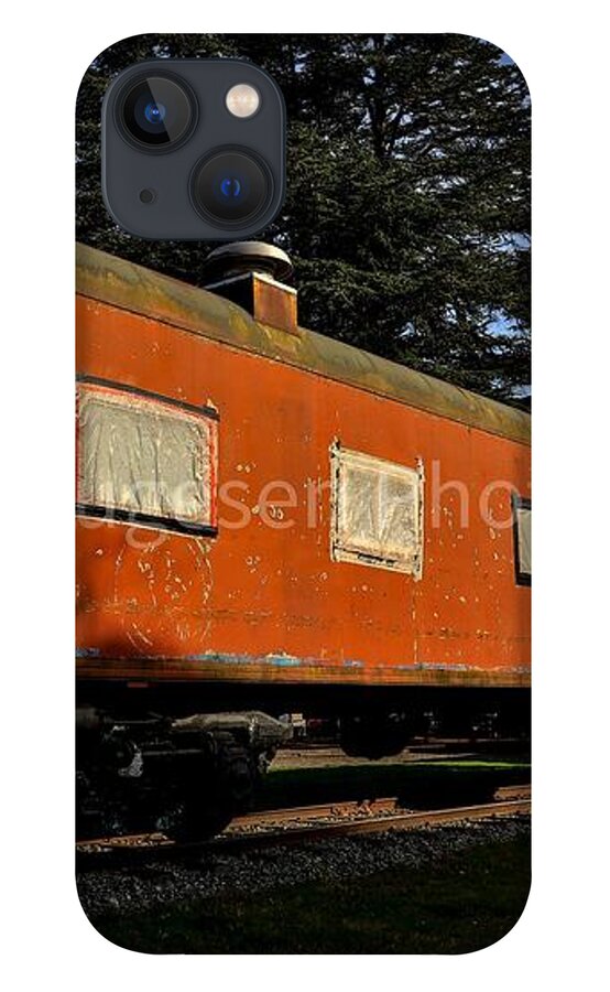 Vintage Train under Blue Sky - Phone Case