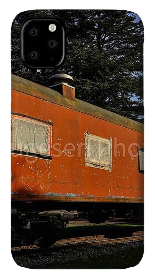 Vintage Train under Blue Sky - Phone Case