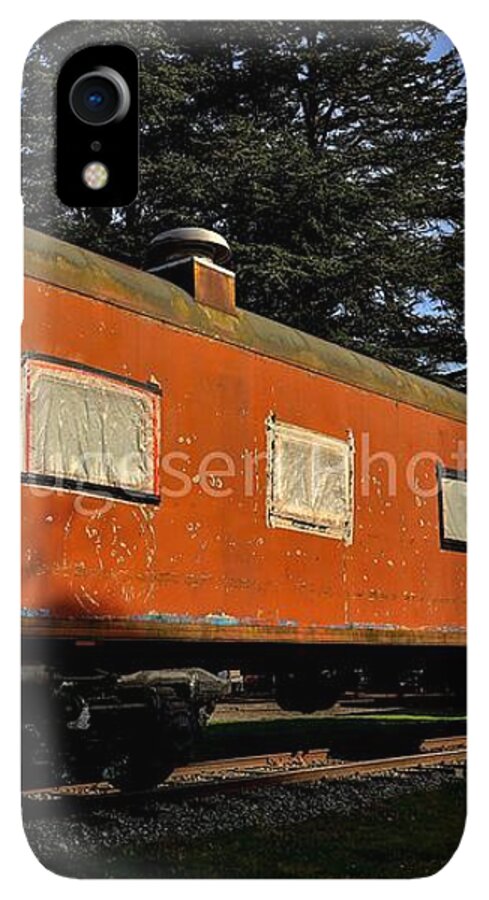 Vintage Train under Blue Sky - Phone Case