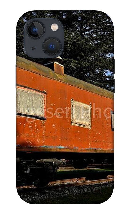 Vintage Train under Blue Sky - Phone Case