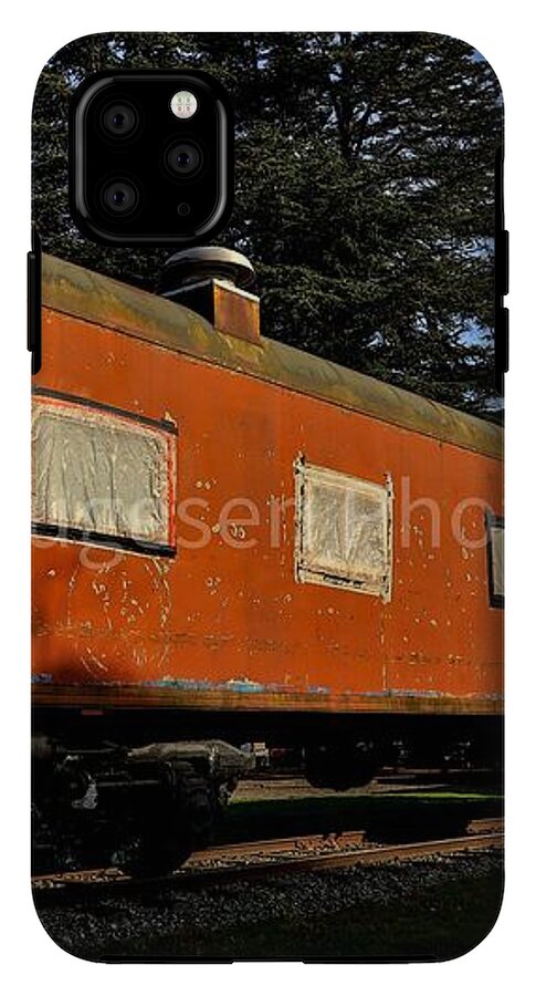 Vintage Train under Blue Sky - Phone Case