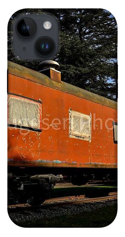 Vintage Train under Blue Sky - Phone Case
