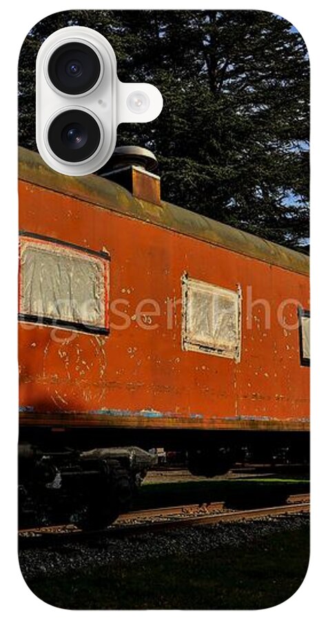 Vintage Train under Blue Sky - Phone Case
