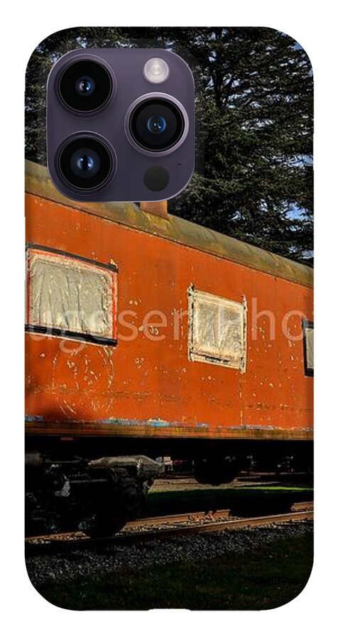 Vintage Train under Blue Sky - Phone Case