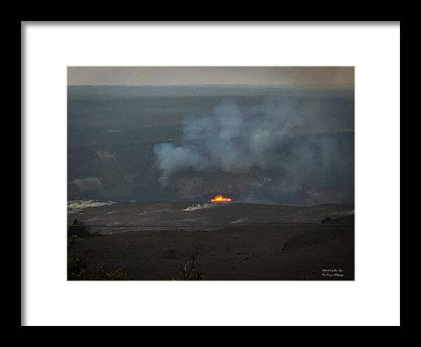 Volcano in Hawaii - Framed Print