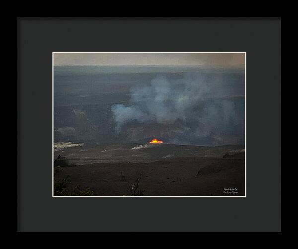 Volcano in Hawaii - Framed Print