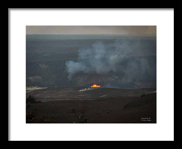 Volcano in Hawaii - Framed Print