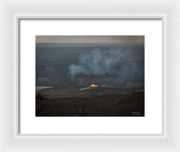 Volcano in Hawaii - Framed Print