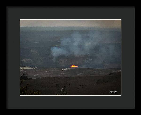 Volcano in Hawaii - Framed Print