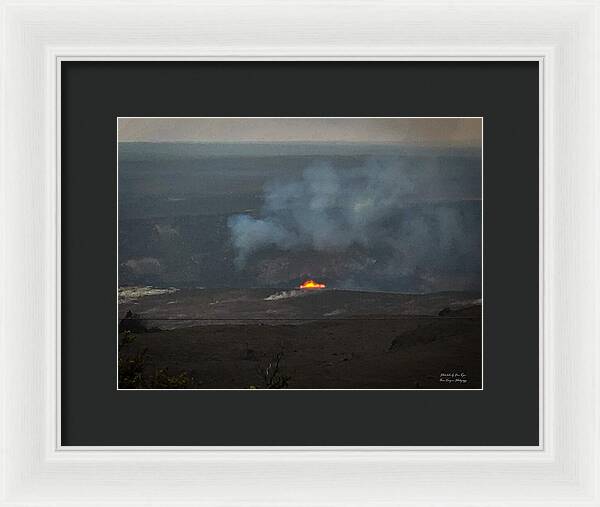 Volcano in Hawaii - Framed Print