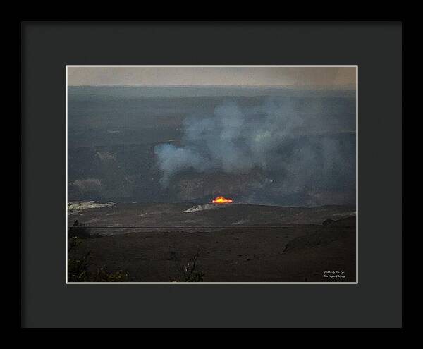 Volcano in Hawaii - Framed Print