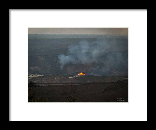 Volcano in Hawaii - Framed Print