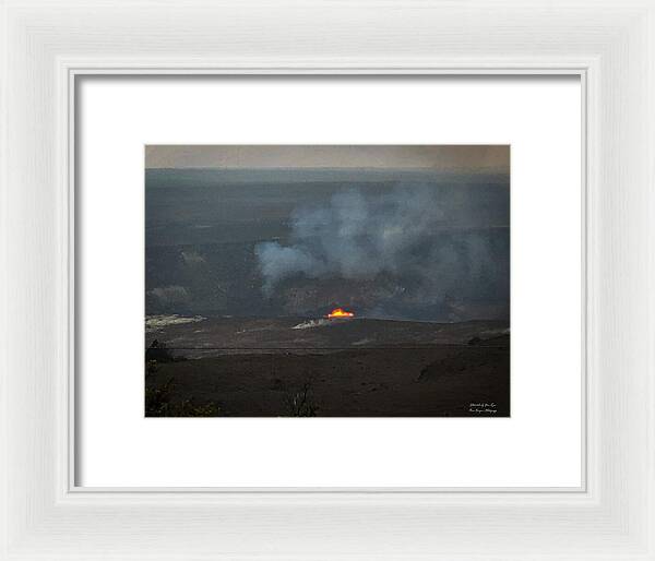 Volcano in Hawaii - Framed Print